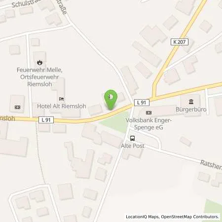 Standortübersicht der Tankstelle Q1 Tankstelle in 49328 Melle