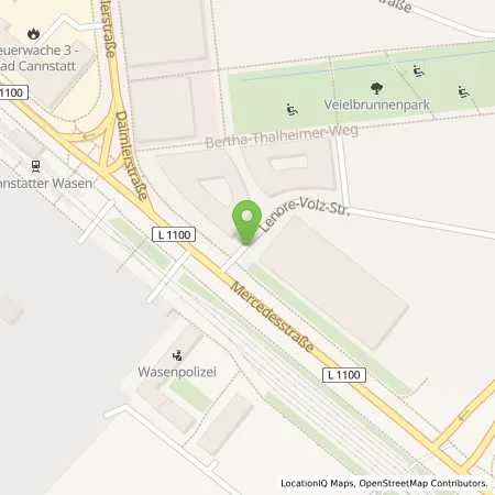 Standortübersicht der Tankstelle STUTTGART, MERCEDESSTR. in 70372 Stuttgart