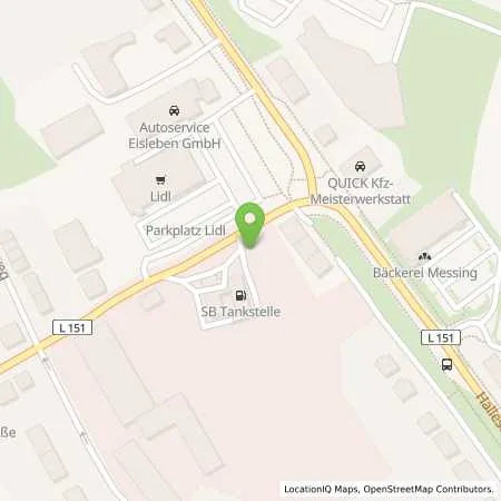 Standortübersicht der Tankstelle Sb Eisleben Rathenaustr. 13d in 06295 Eisleben