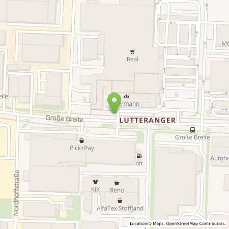 Standortübersicht der Tankstelle Supermarkt-Tankstelle am real,- Markt GOETTINGEN GROSSE BREITE 6 in 37077 Goettingen