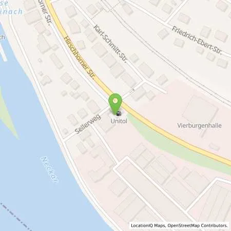 Standortübersicht der Tankstelle PIN Service-Station in 69239 Neckarsteinach