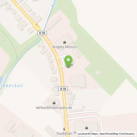 Standortübersicht der Tankstelle JET BECKUM NEUBECKUMER STR. 88 in 59269 BECKUM