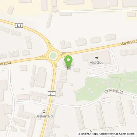 Standortübersicht der Tankstelle JET DUISBURG EMMERICHER STR. 73 in 47138 DUISBURG