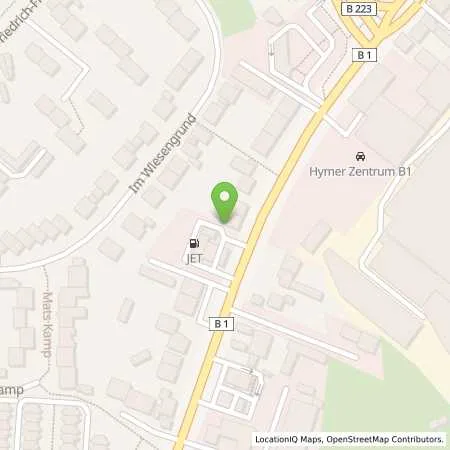 Standortübersicht der Tankstelle JET MUELHEIM KOELNER STR. 54 in 45481 MUELHEIM