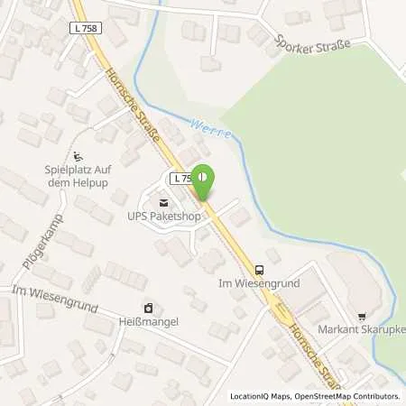 Standortübersicht der Tankstelle DEMO Tank Detmold Hornsche Str. 199 in 32760 Detmold