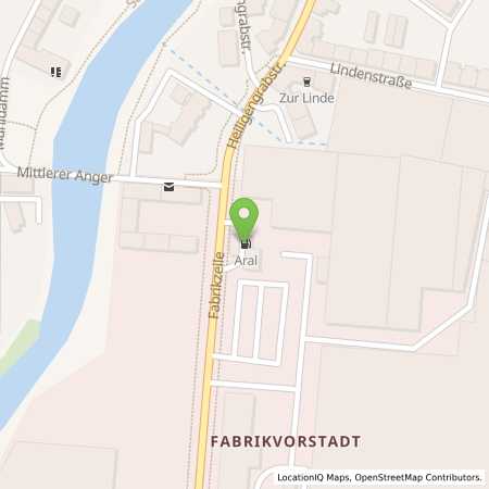 Standortübersicht der Benzin-Super-Diesel Tankstelle: Aral Tankstelle in 95028, Hof