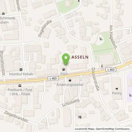 Standortübersicht der Tankstelle Esso Tankstelle in 44319 DORTMUND