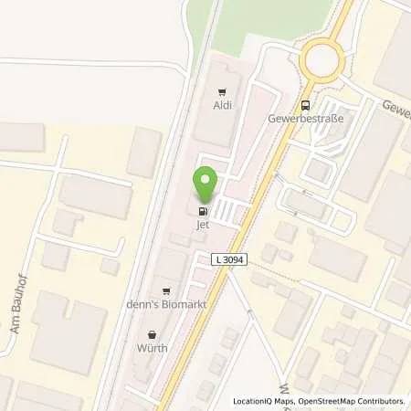 Standortübersicht der Tankstelle JET DIEBURG FRANKFURTER STR. 62 in 64807 DIEBURG