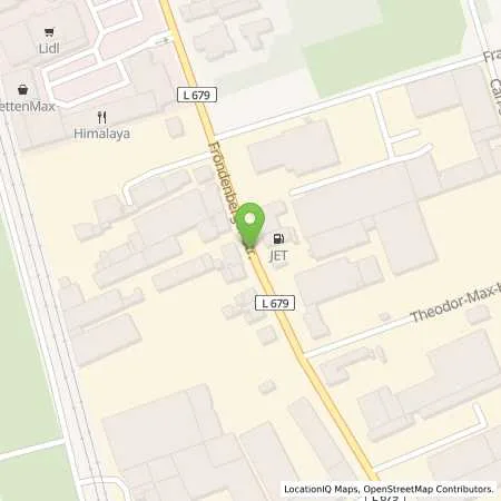 Standortübersicht der Tankstelle JET MENDEN FROENDENBERGER STR. 86 in 58706 MENDEN