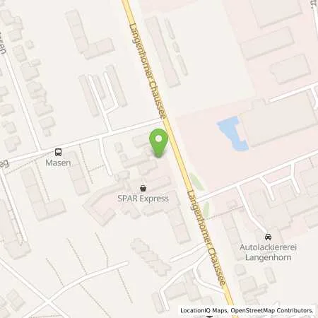 Standortübersicht der Tankstelle JET HAMBURG LANGENHORNER CHAUSSEE 393 in 22419 HAMBURG