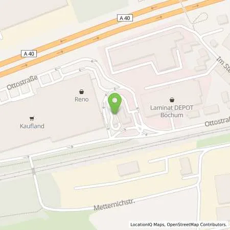 Standortübersicht der Tankstelle Supermarkt-Tankstelle BOCHUM OTTOSTR. 40 - 4 in 44867 BOCHUM