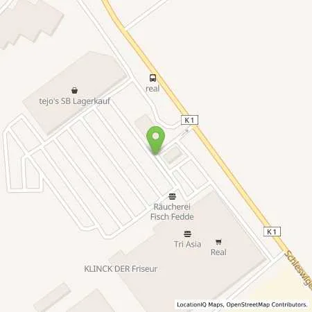 Standortübersicht der Tankstelle Supermarkt-Tankstelle am real,- Markt RENDSBURG SCHLESWIGER CHAUSSEE 249 in 24768 Rendsburg