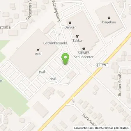 Standortübersicht der Tankstelle Supermarkt-Tankstelle RHEDE GRONAUER STRASSE 21 in 46414 RHEDE