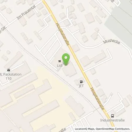 Standortübersicht der Tankstelle JET BIEDENKOPF HOSPITALSTR. 80 in 35216 BIEDENKOPF