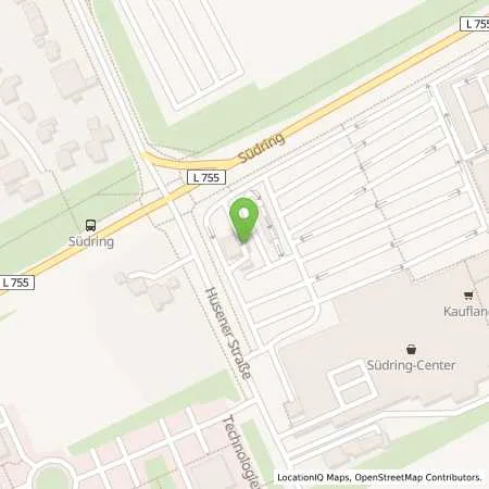 Standortübersicht der Tankstelle Supermarkt-Tankstelle PADERBORN HUSENER STR. 121 in 33100 PADERBORN