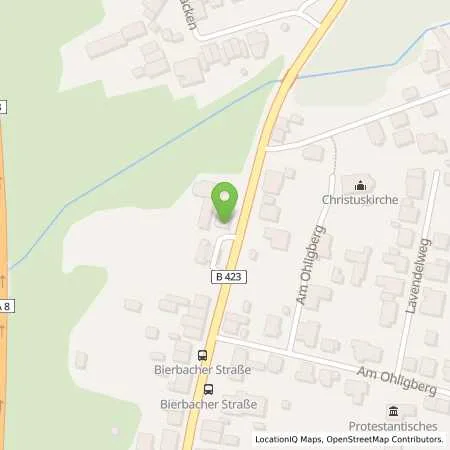 Standortübersicht der Tankstelle JET HOMBURG HOMBURGER STR. 65 in 66424 HOMBURG