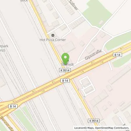 Standortübersicht der Tankstelle ENI in 70327 Stuttgart