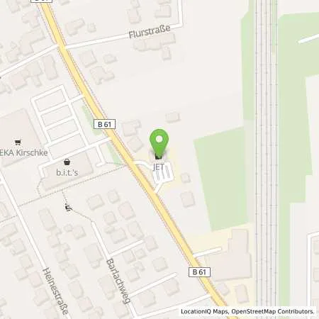 Standortübersicht der Tankstelle JET HIDDENHAUSEN HERFORDER STR. 177 in 32120 HIDDENHAUSEN