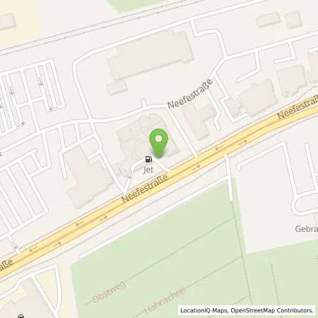 Standortübersicht der Tankstelle JET CHEMNITZ NEEFESTR. 88 in 09116 CHEMNITZ