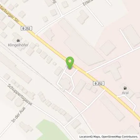 Standortübersicht der Tankstelle JET WETTER MARBURGER STR. 44 in 35083 WETTER