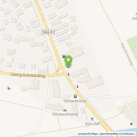 Standortübersicht der Tankstelle JET DILLINGEN DONAUSTR. 22 in 89407 DILLINGEN