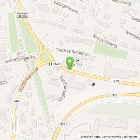 Standortübersicht der Tankstelle JET NAGOLD HERRENBERGER STR. 32 in 72202 NAGOLD