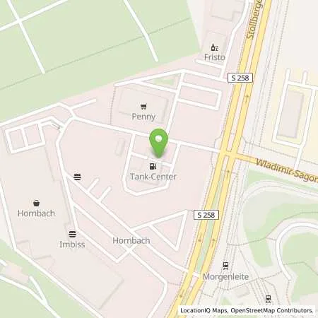 Standortübersicht der Tankstelle Tankcenter Chemnitz in 09122 Chemnitz