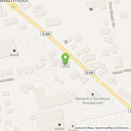 Standortübersicht der Tankstelle Shell Rhauderfehn Rhauderwieke 21 in 26817 Rhauderfehn