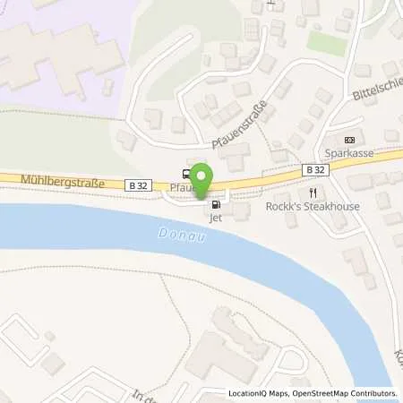 Standortübersicht der Tankstelle JET SIGMARINGEN MUEHLBERGSTR. 6 in 72488 SIGMARINGEN