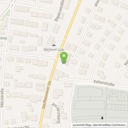 Standortübersicht der Tankstelle JET MARKTOBERDORF KAUFBEURENER STR. 28C in 87616 MARKTOBERDORF