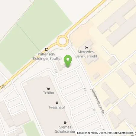 Standortübersicht der Tankstelle JET PATTENSEN JOHANN-KOCH-STR. 2 in 30982 PATTENSEN