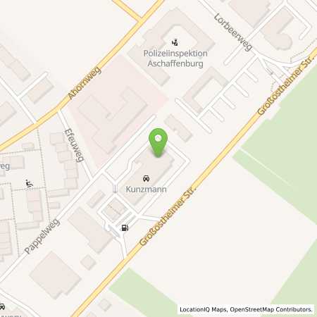 Standortübersicht der Benzin-Super-Diesel Tankstelle: Esso Tankstelle in 63741, ASCHAFFENBURG