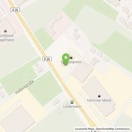 Standortübersicht der Tankstelle JET HALLE IN WESTFALEN BRACKWEDER STR. 53 A in 33790 HALLE IN WESTFALEN