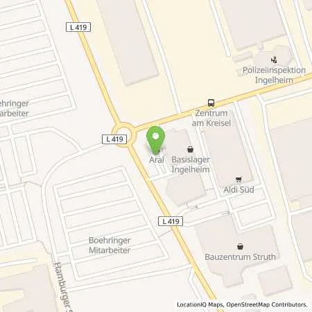 Standortübersicht der Tankstelle Aral Tankstelle in 55218 Ingelheim
