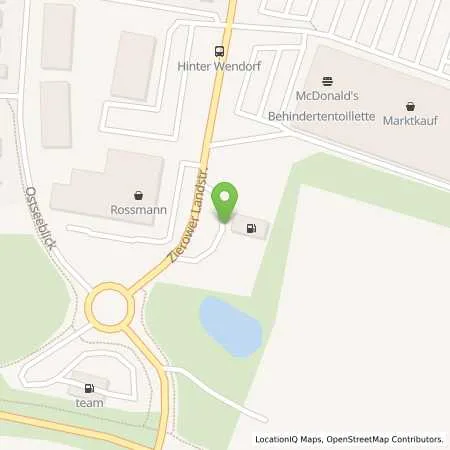 Standortübersicht der Tankstelle TotalEnergies Wismar in 23968 Wismar