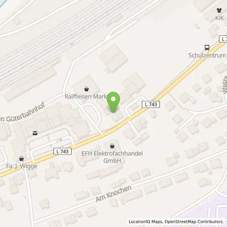 Standortübersicht der Tankstelle AGRAVIS Kornhaus Westfalen-Süd GmbH in 59909 Bestwig