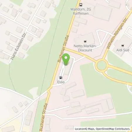 Standortübersicht der Tankstelle Esso Tankstelle in 74731 WALLDUERN
