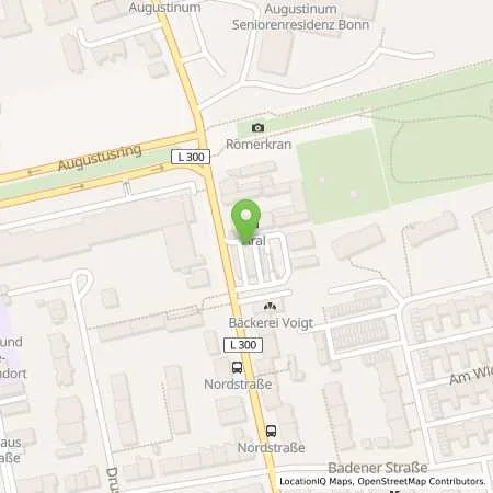 Standortübersicht der Tankstelle Aral Tankstelle in 53111 Bonn