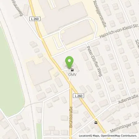 Standortübersicht der Tankstelle Leutkirch Memminger Strasse 64 in 88299 Leutkirch