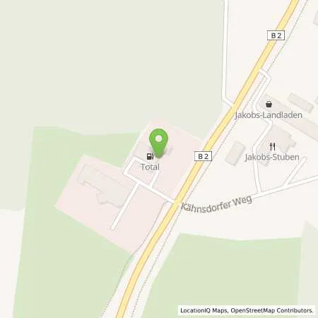 Standortübersicht der Tankstelle TotalEnergies Beelitz in 14547 Beelitz