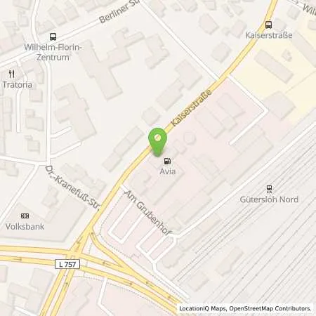 Standortübersicht der Tankstelle Fricke in 33330 Gütersloh