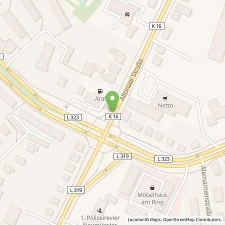 Standortübersicht der Tankstelle Aral Tankstelle in 24539 Neumünster