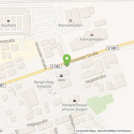 Standortübersicht der Tankstelle RAN Station in 73614 Schorndorf