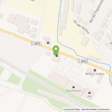Standortübersicht der Benzin-Super-Diesel Tankstelle: Rabeneck  in 35274, Kirchhain