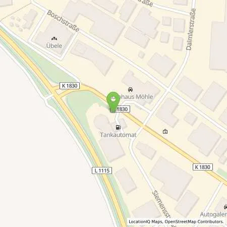 Standortübersicht der Tankstelle Shell Aspach Siemensstr. 15 in 71546 Aspach