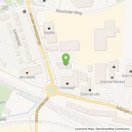 Standortübersicht der Tankstelle BayWa Tankstelle Donauwörth in 86609 Donauwörth
