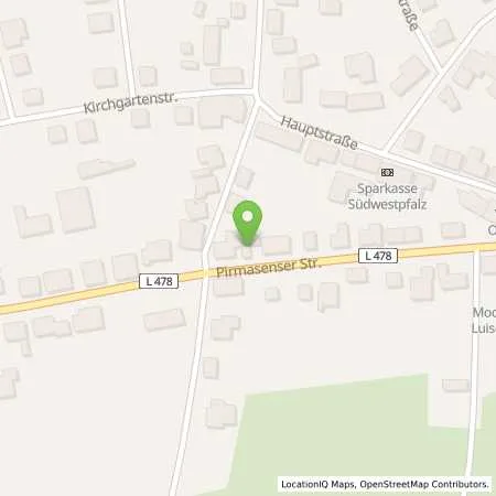 Standortübersicht der Tankstelle Claus Wagner in 66957 Vinningen