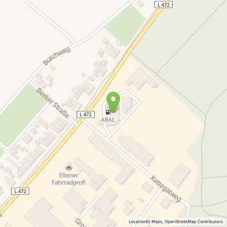 Standortübersicht der Tankstelle Aral Tankstelle in 46446 Emmerich