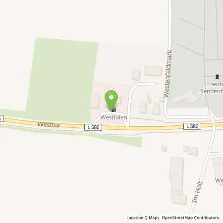 Standortübersicht der Tankstelle Schüttelhöfer GmbH in 48324 Sendenhorst