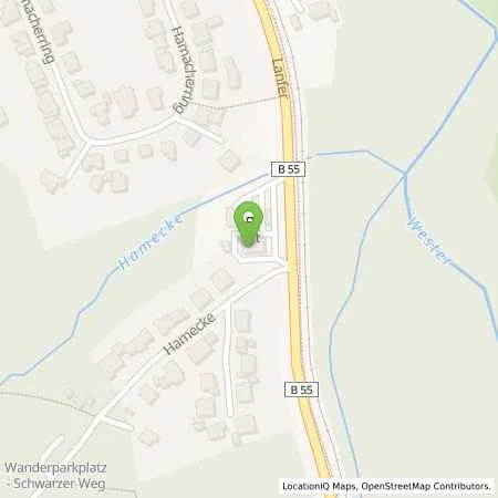 Standortübersicht der Tankstelle bft Station Becker in 59581 Warstein